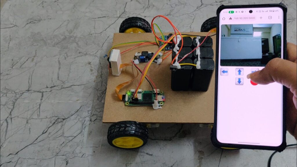 HVS-3036. IOT Based Military Robot with Video surveillance of human and controlling from web