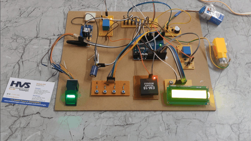 HVS-3570. Finger print and RFID based vehicle access with GSM and GPS