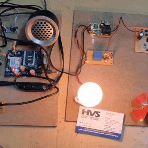 HVS-3334. AI based voice recognition and Response system with SMS and Home automation using raspberry pi