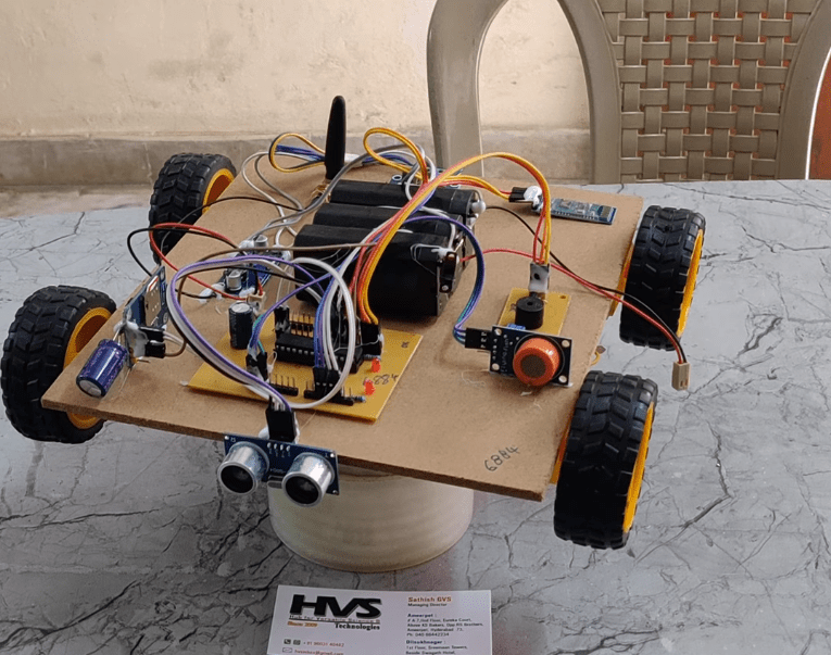 HVS-3533. Automatic Braking System Using Alcohol Sensor and GSM Module