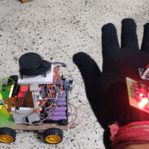 HVS-3566. Smart Wheel Chair Hand Gesture and Autonomous, Human Following