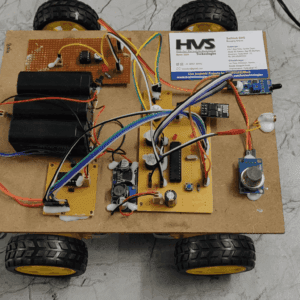 HVS-4205. IOT based spy robot with LASER gun and fire, gas leakage detection