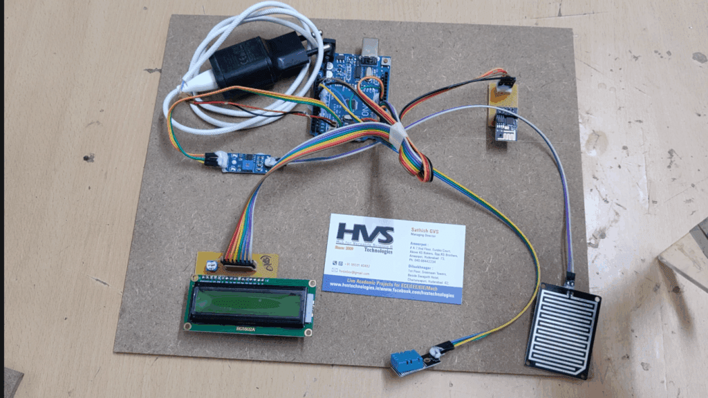 HVS-3287. IOT weather station using Arduino UNO.