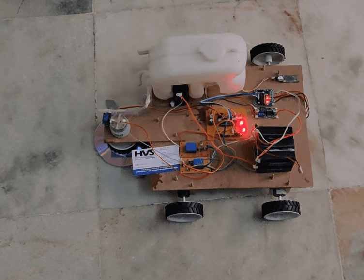 HVS-3243. Agriculture Pesticides Spraying and Weed Cutting Robot.