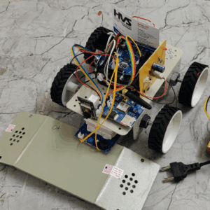HVS-3513. Arduino Based battlefield Assistance Robot with surveillance and Metal detection SMS alerts