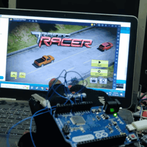 HVS-3521. Gesture control Game with Arduino Leonardo , MEMS and Flex sensors