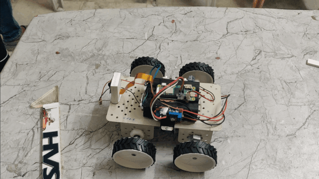 HVS-3523. Web Application Based Control of a Robot using Raspberry pi and pi camera.