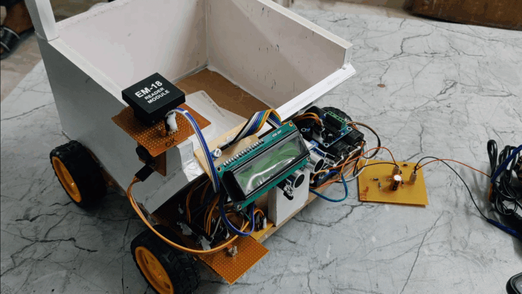 HVS-3541. Automatic Human Following Trolley with Smart Billing