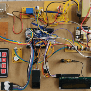 HVS-3609. OTP Based Bank Locking System Using Arduino with Biometric Fingerprint and GSM - SMS Alert