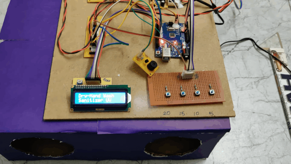 HVS-3041. Dry Hand washing Machine by Fog Disinfection to Save Water.