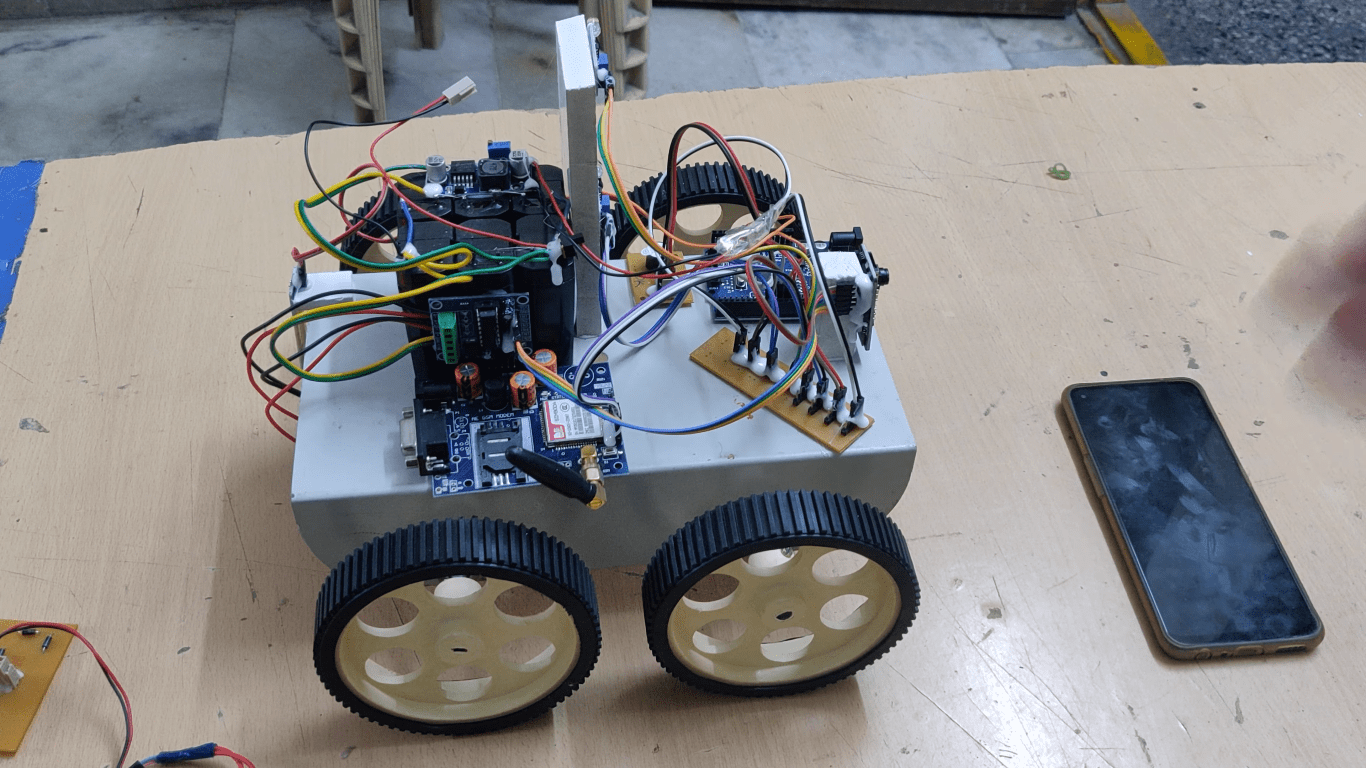 HVS-3299. Plant Disease Detection Robot using ARDUINO and ESP32CAM.