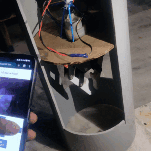 HVS-3610. ESP32CAM Robot to rescue of a child in borehole