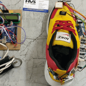 HVS-3591. Smart shoe Using LoRa- GPS tracking, obstacle detection.