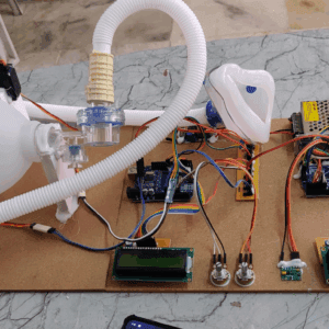 HVS-3601. Smart IoT Based Ventilator with MAX30100 - Heart rate and Spo2 monitoring.