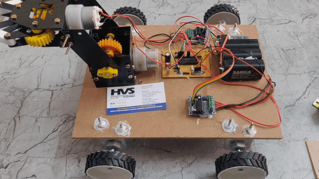 HVS-3613. Intelligent Wireless Bluetooth Controlled Logistics Transportation Robot System With Fork