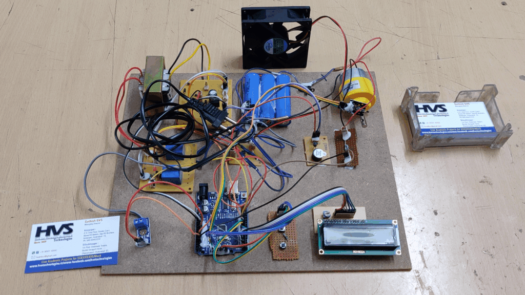HVS-4591.EV BMS with Charger Monitoring and Fire Protection along with SOC,SOH using Arduino UNO.
