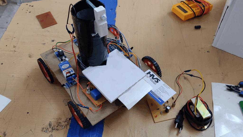 HVS-3268. Autonomous Fire Fighting Robot.