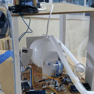 HVS-3290. Low-cost Ventilator with variable BPM and BLM along with Heart Rate and Spo2 MAX30100.