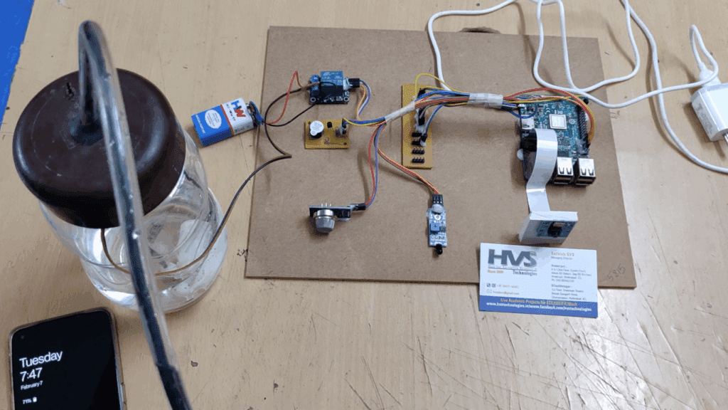 HVS-3301. Raspberry pi Based Security System with email alerts.