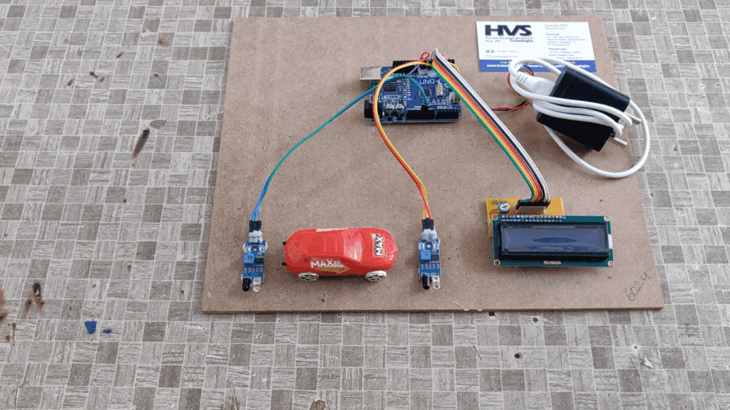 HVS-3322. Vehicle Speed and Count Display Using Arduino.