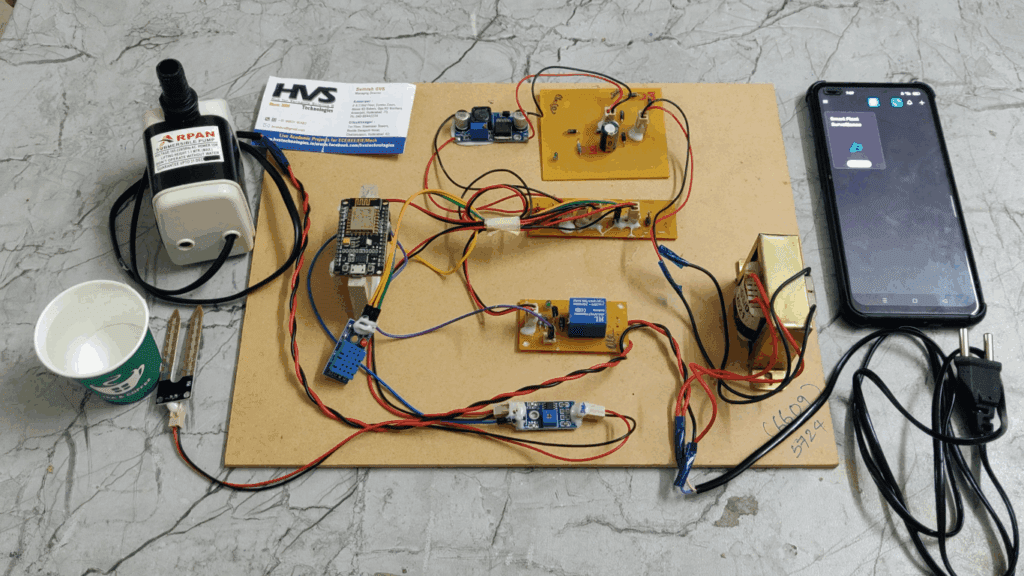 HVS-3624. Smart plant Surveillance Using Blynk IOT and Thingspeak Node MCU