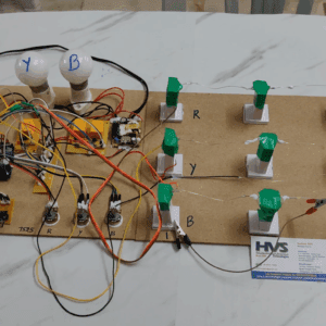 HVS-4588. IoT Transmission line Fault detection using Arduino with Webpage Monitoring and Alerts