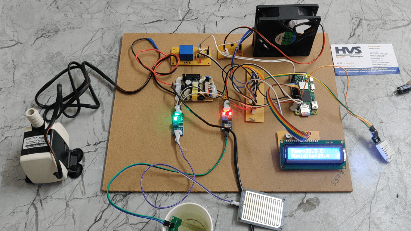 HVS-3639. Green house monitoring system using Raspberry pi