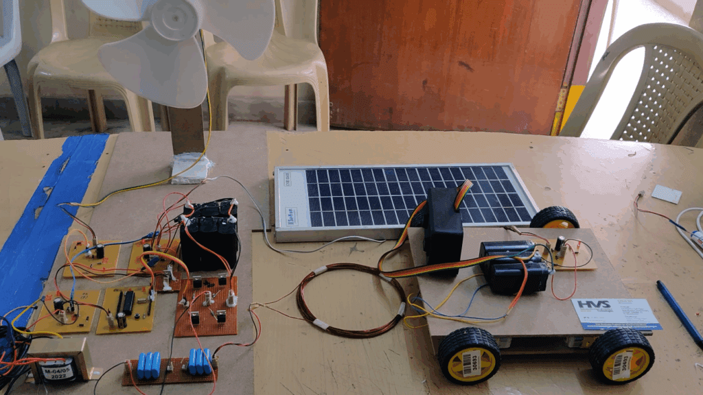 HVS-3365. Wireless power transmission for electric vehicle using solar and wind.