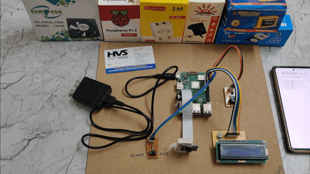 HVS-3064. Smart Shopping Trolley using Raspberry pi.