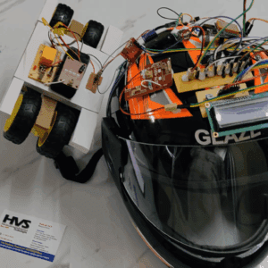 HVS-4585. Smart Helmet for Enhanced Riders - Blynk, GPS , GSM , Calling alert and Ignition control.