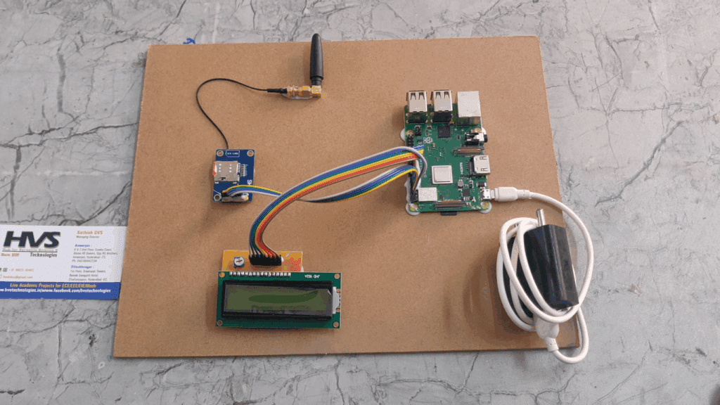 HVS-3644. Blood Bank Management System using Raspberry pi and GSM