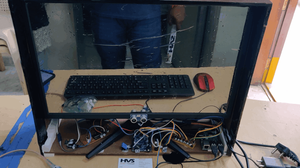 HVS-3311. Smart Mirror for Environment and Health Parameters monitoring using Raspberry pi.