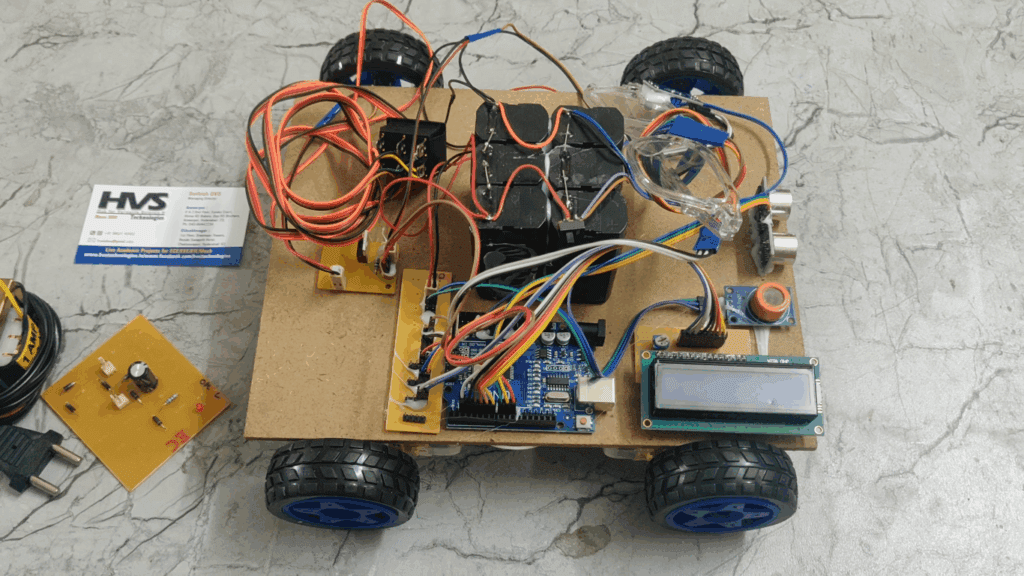 HVS-3653. Car Accident Prevention System using Eye blink sensor, Alcohol and Obstacle Detection