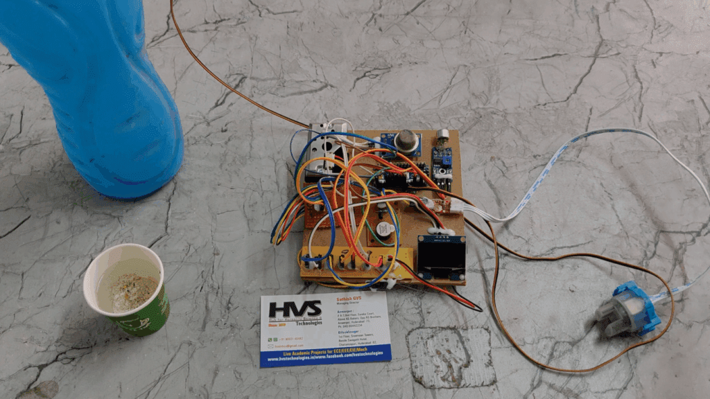 HVS-3661. Pollution Sensing Wearable Device(Air water and sound)