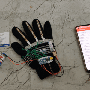 HVS-4517--Smart Glove - Translate Gestures to Text and Text to speech through Bluetooth