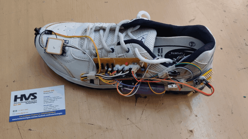 HVS-3313. Smart Shoes With GSM, GPS.