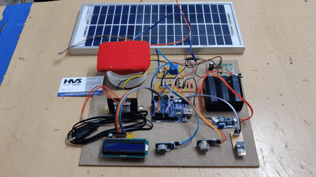 HVS-3314. Solar Outdoor Air Purifier and Air Quality Monitor.