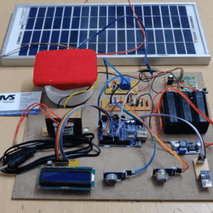 HVS-3314. Solar Outdoor Air Purifier and Air Quality Monitor.