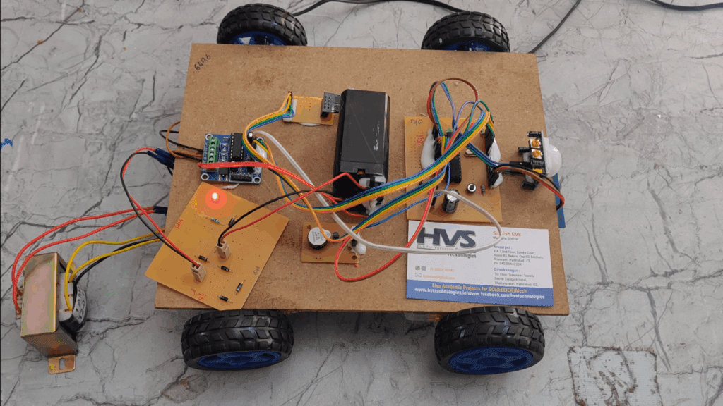 HVS-4562. Live Human being detection WI-FI controlled Robot with Metal sensor.