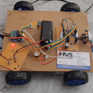 HVS-4562. Live Human being detection WI-FI controlled Robot with Metal sensor.