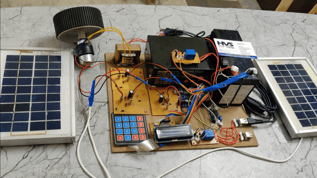 HVS-4561. Making Of Windmill and Solar Powered Laptop Mobile Charging Station