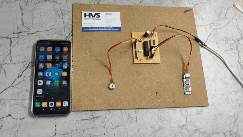 HVS-4555. Microcontroller Based Heartbeat Monitoring with Display on Bluetooth.