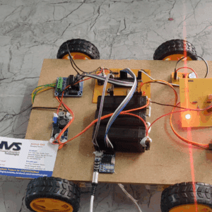 HVS-4554. Mobile phone controlled Live Human Being and Bomb Detecting Robot.