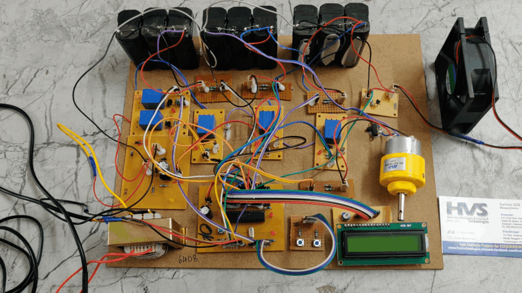 HVS-4606.Electrical vehicle BMS with Charge monitoring and Fire 🔥 Protection using Pic