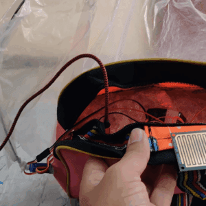 HVS-4539. Rain Sensing Motorized Umbrella Bag mounted.