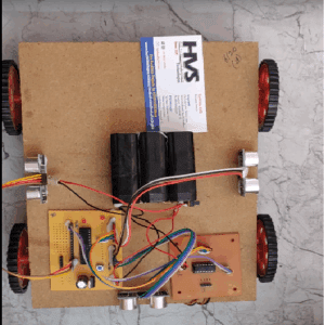 HVS-4426-Autonomous vehicle using Ultrasonic Sensor Radar