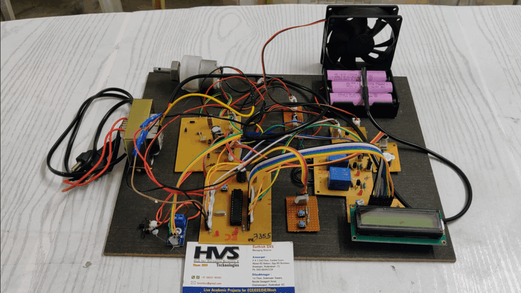 HVS-4609.Electrical Vehicle BMS with charge Monitoring and Fire 🔥 Protection using DS18B20 and PIC Microcontroller.