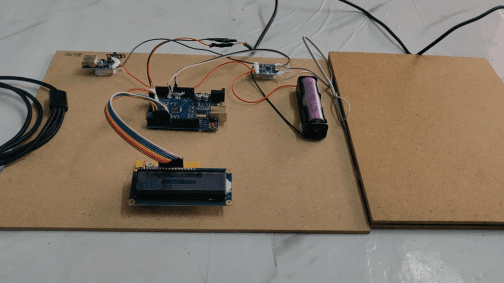HVS-4235. Foot step power generation using piezo electric sensor.