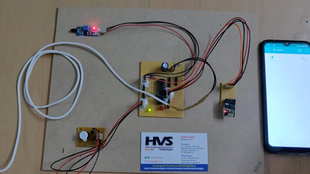 HVS-1338. Fire alarm using IOT.
