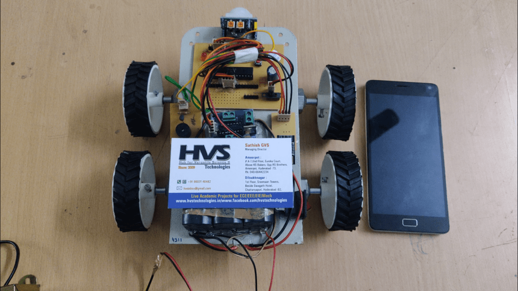 HVS-1696. Live Human Being Detection Wi-Fi Controlled Robot.